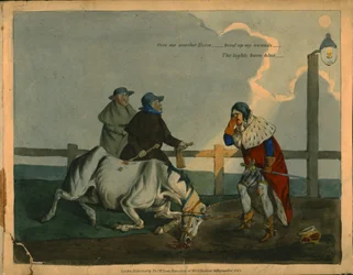 Satirische Karikatur von König Richard III., um 1823