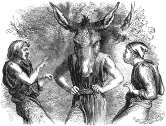 Szene aus Shakespeares Ein Sommernachtstraum