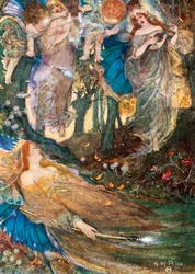Szene aus Shakespeares Ein Sommernachtstraum