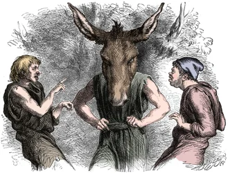 Szene aus Shakespeares Ein Sommernachtstraum