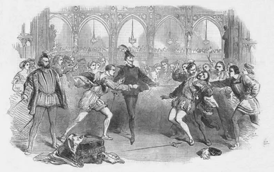 Szene aus Spohrs Faust, an der Royal Italian Opera, 1852