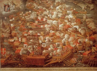 Seeschlacht bei Lepanto 1571 / zeitgenössisch