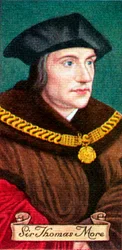 Sir Thomas More, aus einer Serie von Zigarettenkarten, 1935