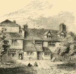 Haus von Sir Walter Raleigh, ca. 1872