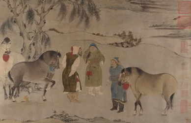 Sechs Pferde, 13.-14. Jahrhundert