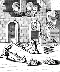 Kupferschmelzen, 1683