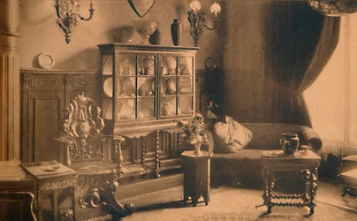 Raucherzimmer in der kubanischen Botschaft in Brüssel, Belgien, 1927