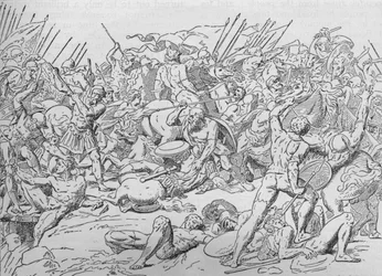 Sokrates in der Schlacht von Potidaea, 432 v. Chr., 1908