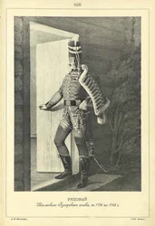 Soldat des Izyum-Husarenregiments, 1776-1788, 1841-1862