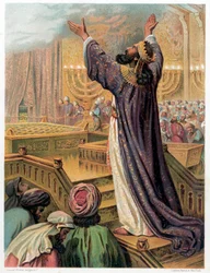 Salomons Gebet bei der Einweihung des Tempels, ca. 1870