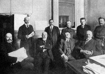 Einige der Anführer der Russischen Revolution, 1917, um 1920