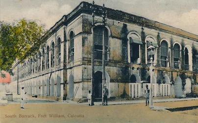 Südliche Kaserne, Fort William, Kalkutta, spätes 19. - frühes 20. Jahrhundert