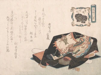 Souvenirs bedeckt mit Verpackungstuch, wahrscheinlich 1816