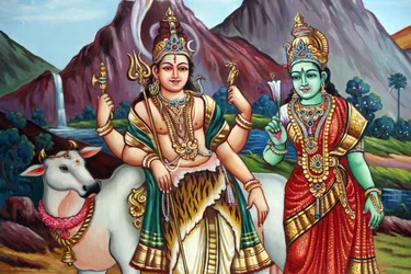 Sri Vadapathira Kaliamman Hindu-Tempel, Shiva und Parvati, Singapur
