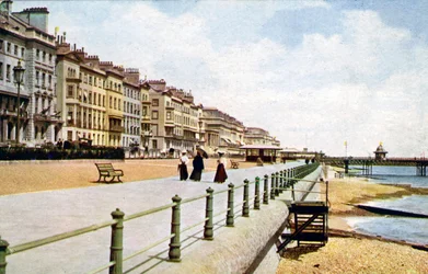 St. Leonards, West Marina, vom Pier, ca. 1900er-1920er