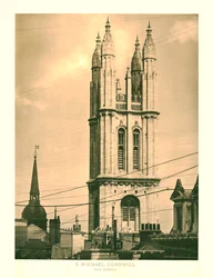 St. Michael, Cornhill, Der Turm, Mitte bis Ende 19. Jahrhundert