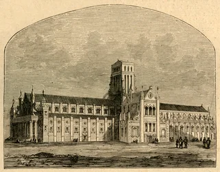 St. Pauls nach dem Fall des Turms, nach einer Ansicht von Hollar, 1897