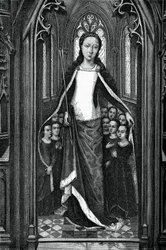 St. Ursula und die heiligen Jungfrauen, aus dem Reliquiar der St. Ursula, 1489, 1870
