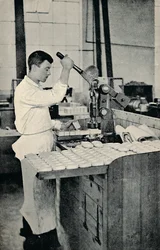 Seifenblöcke stempeln, um 1917
