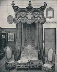 Staatsbett, Englisch, ca. 1708