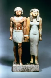 Statue eines ägyptischen Paares, 5. Dynastie