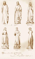 Statuen an der Außenseite der Gildehalle, 1783, 1886