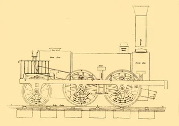Stephensons Lokomotive von 1833, 1887