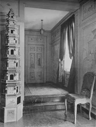 Treppen vom Flur zur Speisesaaltür, Haus von Mrs. W.K. Vanderbilt, New York City, 1924