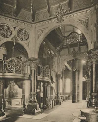 Sublimierte Kläranlage: Das Maschinenhaus in Abbey Mills, um 1935