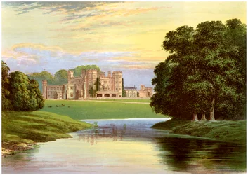 Sundorne Castle, bei Shrewsbury, Shropshire, Heimat der Familie Corbet-Pigott, um 1880