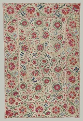 Suzani: Vorhang oder Bettüberwurf, um 1800