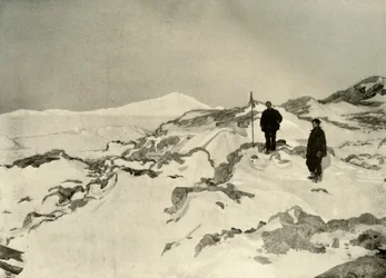 Inbesitznahme von Cape Bernacchi, Victoria Land, ca. 1908, 1909