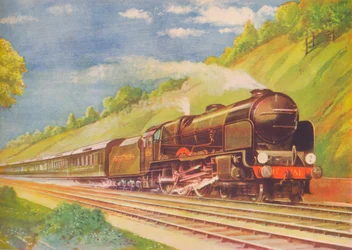Der Ace Atlantic Coast Express, S.R., in Weybridge Cutting, 1940