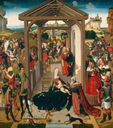 Die Anbetung der Heiligen Drei Könige, viertes Viertel des 15. Jahrhunderts