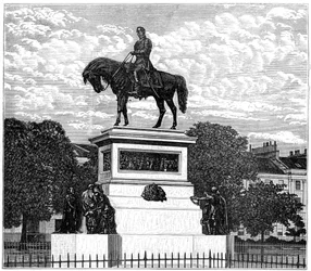 Das Albert Memorial, Charlotte Square, Edinburgh, 1900