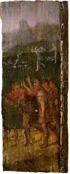Der Engel erscheint den Hirten im Hintergrund, 1600