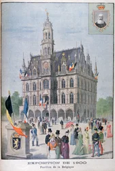 Der belgische Pavillon auf der Weltausstellung von 1900, Paris, 1900