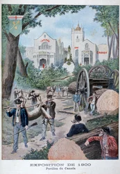 Der kanadische Pavillon auf der Weltausstellung von 1900, Paris, 1900