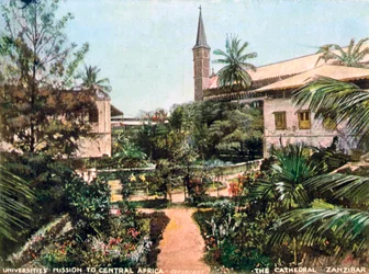 Die Kathedrale, Sansibar, Tansania, Afrika, 1904