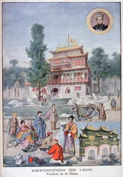 Der chinesische Pavillon auf der Weltausstellung 1900, Paris, 1900