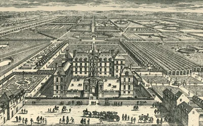 Das Château de la Rochefoucauld, Liancourt, Oise, Nordfrankreich