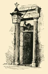 Die Taverne „The Cock“, 1902.