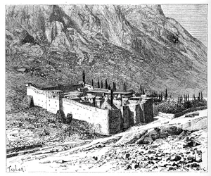 Das Kloster der Heiligen Katharina, Berg Sinai, Ägypten, 1895