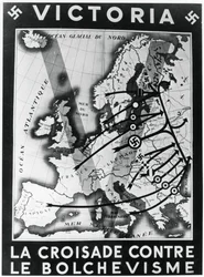 Der Kreuzzug gegen den Bolschewismus, Vichy-französisches Propagandaplakat, 1941