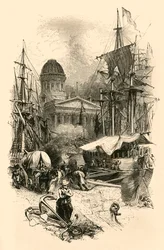 Das Zollhaus, Liverpool, Mitte des 19. Jahrhunderts
