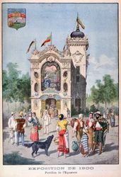 Der ecuadorianische Pavillon auf der Weltausstellung 1900, Paris, 1900