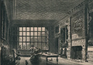 Der elisabethanische Raum, Coombe Abbey, Warwickshire, 1915