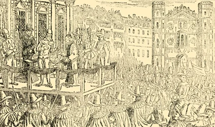 Die Hinrichtung von Charles I. in Whitehall, 30. Januar 1649