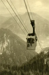 Die Feuerkogel-Seilbahn, Oberösterreich, ca. 1935