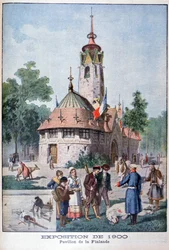 Das Finish-Pavillon auf der Weltausstellung von 1900, Paris, 1900